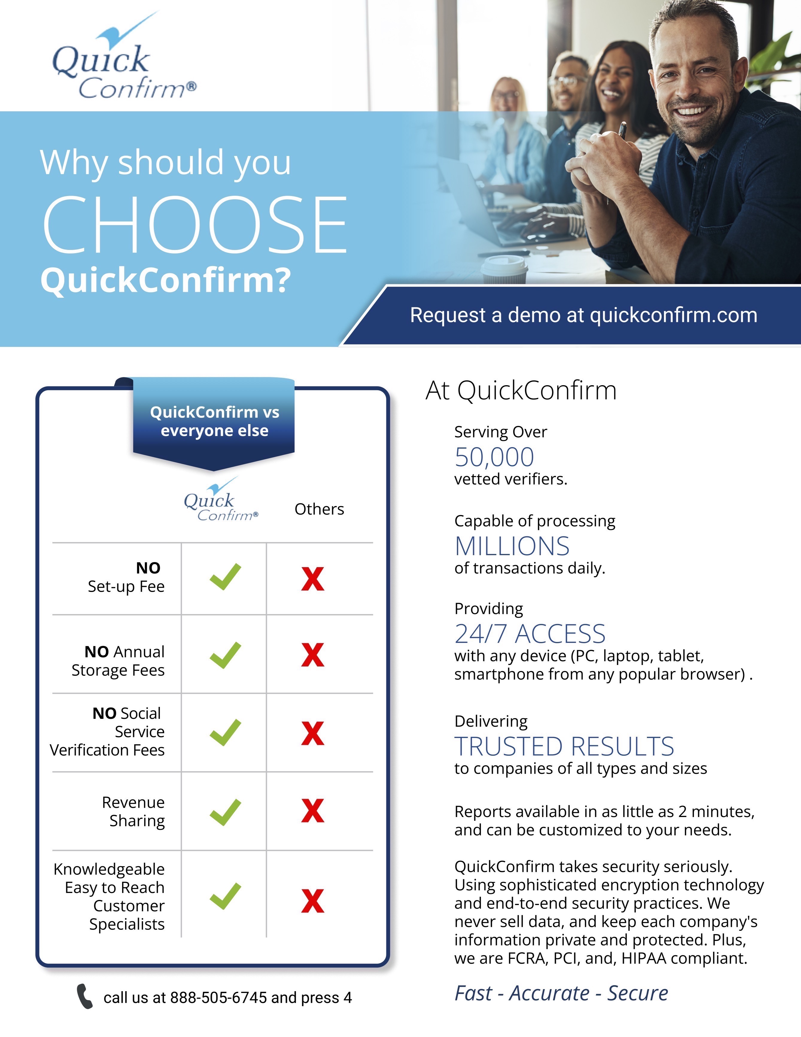 Why Choose QuickConfirm